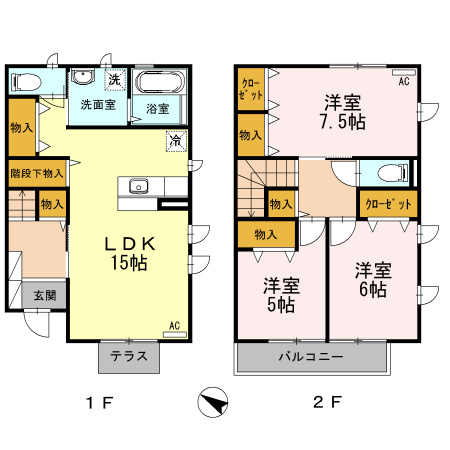 ☆３LDKの間取り☆