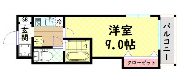 【間取り】 | Mプラザ長堀