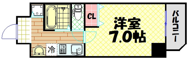 【間取り】 | ジュネーゼグラン難波ミラージュ