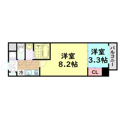 【間取り】 | エグゼ難波東
