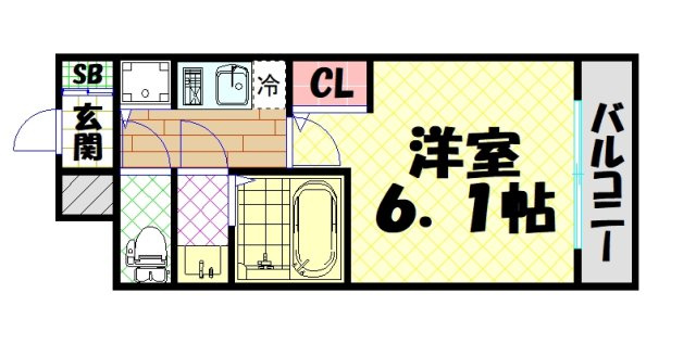 【間取り】 | プレサンスOSAKA DOMECITY ワンダー