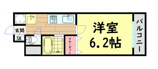 【間取り】 | ビビット北堀江