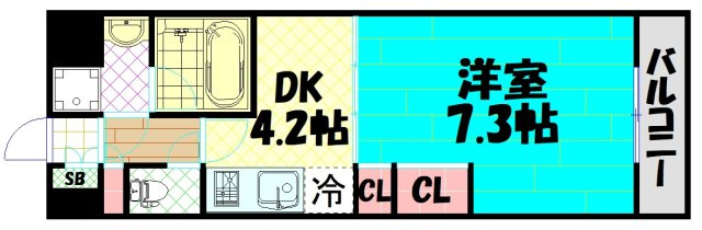 【間取り】 | ポートヴィラ靭公園