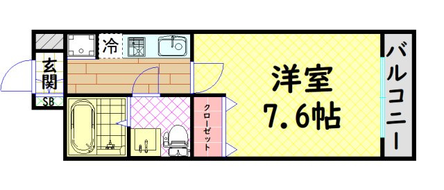 【間取り】 | ラナップスクエア南堀江