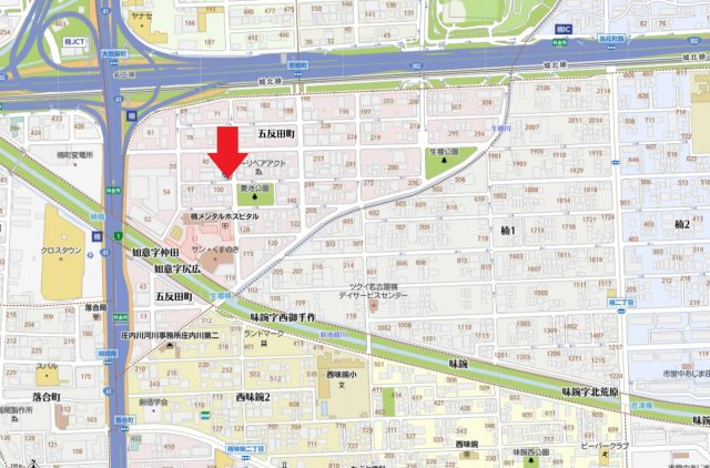 五反田町９４倉庫の地図