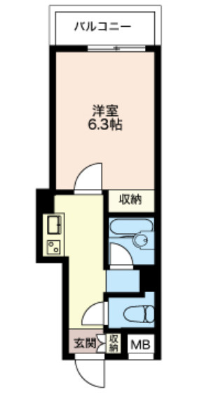 千代田区神田多町２丁目の賃貸マンションの間取り