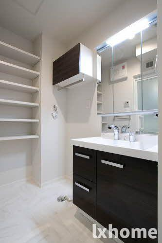 ｋａｐｏｌｅｉｉの洗面所|広い洗面スペース