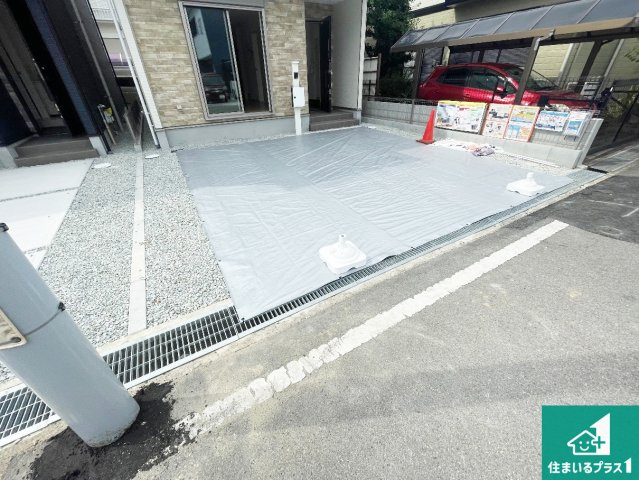 明石市貴崎　第1期　新築一戸建ての駐車場|駐車スペース！散水栓があるので、こまめに愛車を洗えます！