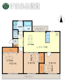 【間取り】 | グリーンパーク西端　碧南市油渕町