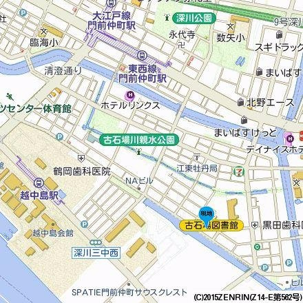 アーデン門前仲町の地図