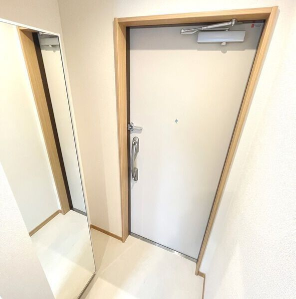 アムールあざみ野の玄関