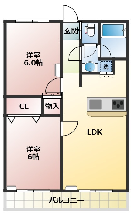 第2コーポ石井の間取り
