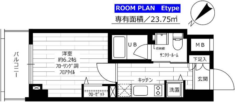 グランドコンシェルジュ早稲田の間取り