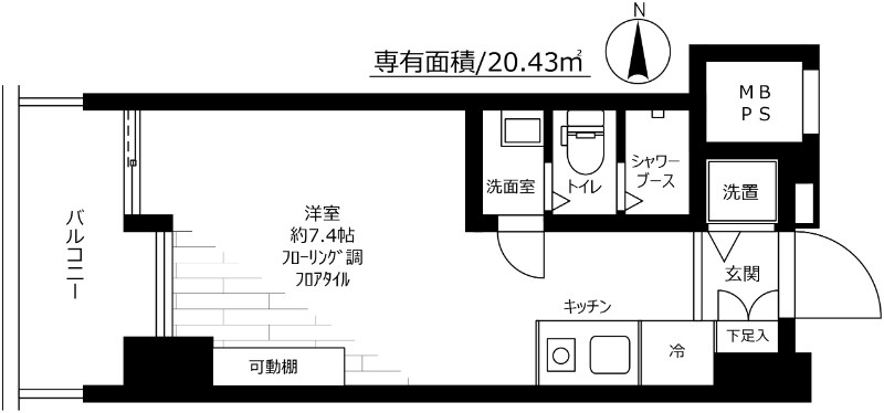 ルネ御苑プラザの間取り