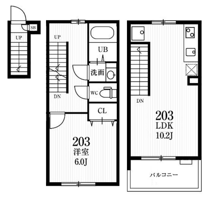 ミハス学芸大学の間取り