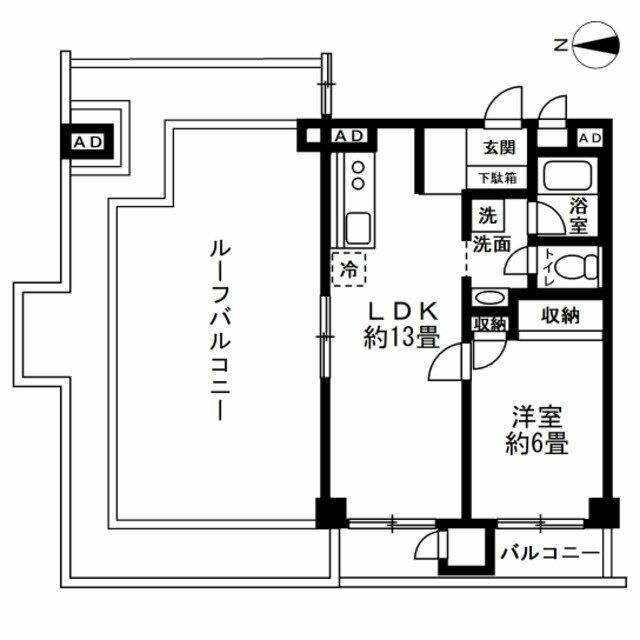 ＤＩＫマンション五反田の間取り