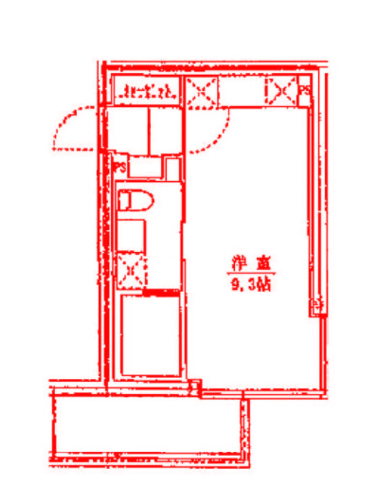 藤沢市藤沢の賃貸マンションの間取り