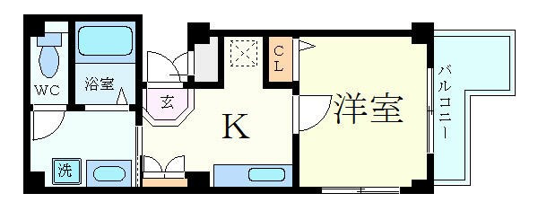 ブロスコート六甲Ⅱの間取り