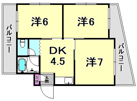 甲南メゾン春日の間取り