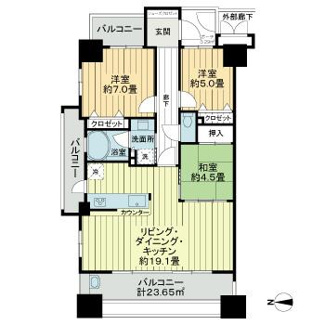 【間取り】 | サーパス戸祭一丁目
