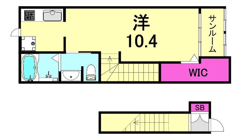 エトワール学文殿Ｂの間取り