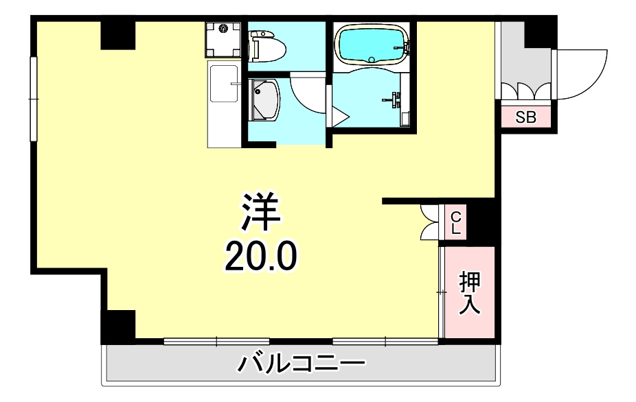 松屋町ラフォーレ高吉の間取り