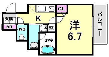 アドバンス神戸アルティスの間取り