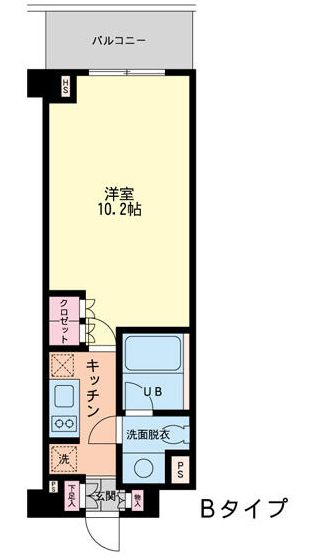 エスティメゾン代沢の間取り