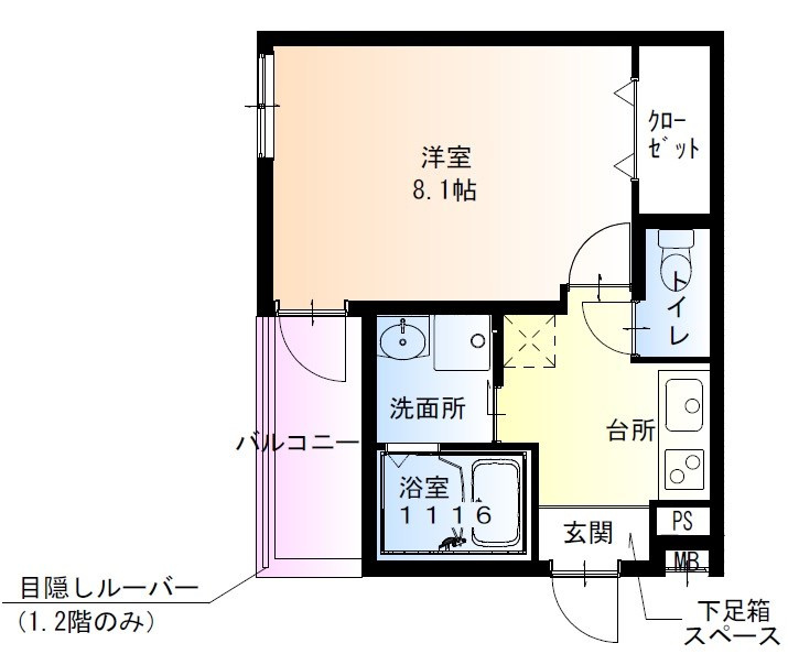フジパレス神戸本町ウエストの間取り