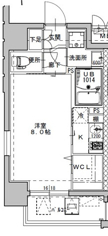 ミラージュパレス南堀江の間取り