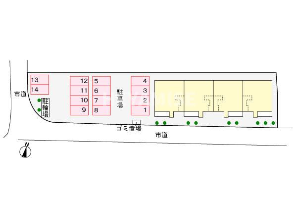 エミールハウスの区画図