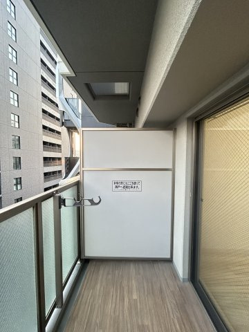 エスリード谷町四丁目のバルコニー