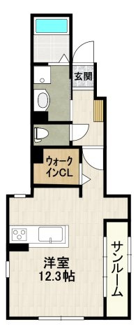 エクレール古結Ⅳの間取り