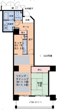 ＨＡＴ神戸・脇の浜　2号棟の間取り