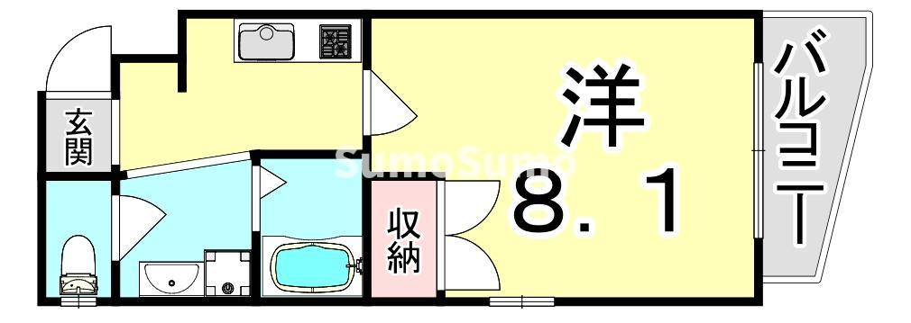 クレアール本山の間取り
