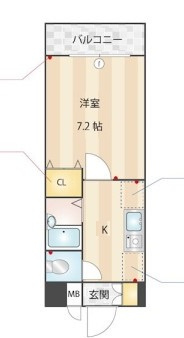 グレーコート大橋の間取り