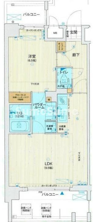 アスヴェル東本町Ⅱの間取り