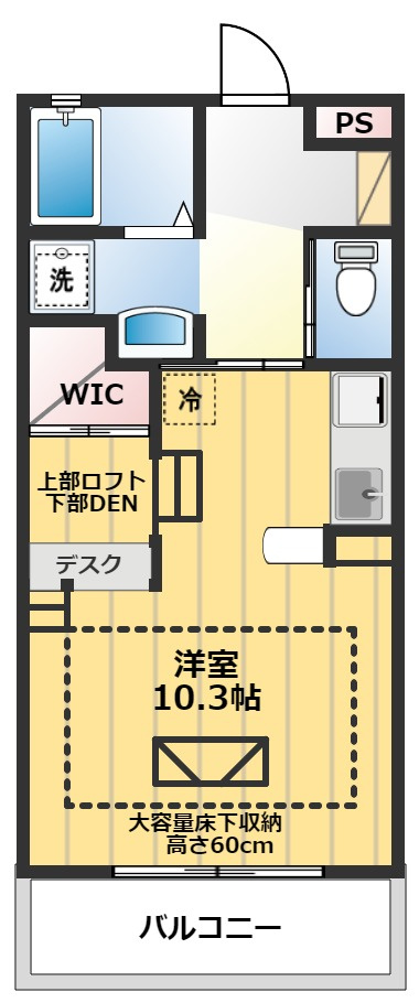 ルネス桜暮Ⅰ番館の間取り