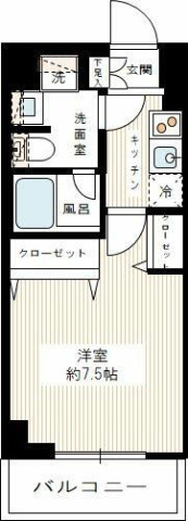 【間取り】 | ＲＥＡＬＩＺＥ蒲田Ⅱ