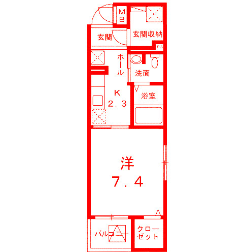 藤沢市辻堂５丁目の賃貸マンションの間取り|使いやすい間取りです♪