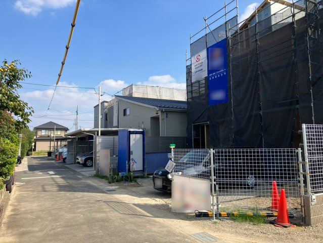 ブルーミングガーデン　一宮市千秋町天摩　全1区画分譲の前面道路含む現地写真|「現地（2026年10月10日）撮影」　
■前面道路　
■ヤマダ不動産　株式会社リライフ