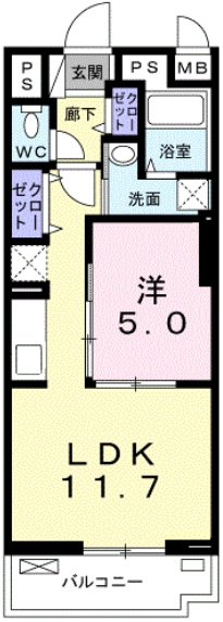 グランシャリオ清瀬の間取り