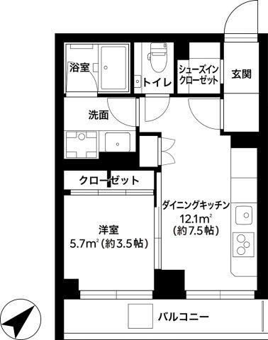 ｎｏｉｆｕｌ　ｂａｓｅ　駒込の間取り
