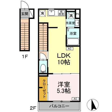 グラナーデ成城学園前Bの間取り