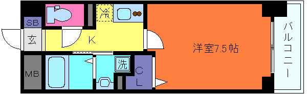 クラシェス北青木の間取り