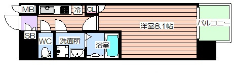 【間取り】 | コスモ梅田ＷＥＳＴ