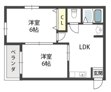 【間取り】 | ニッコーハイツ
