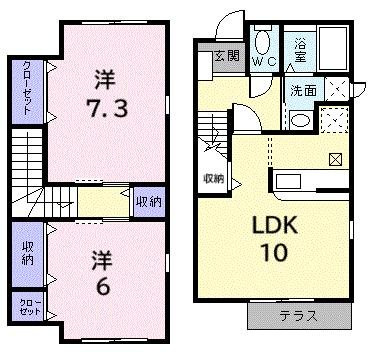 サンフラワー岩波の間取り