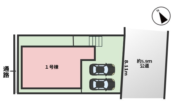 GRAFARE天白区御前場町｜名古屋市の戸建ならホームアップの区画図
