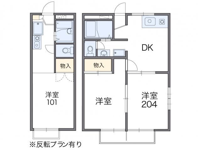 【間取り】 | レオパレスセブン | 画像2